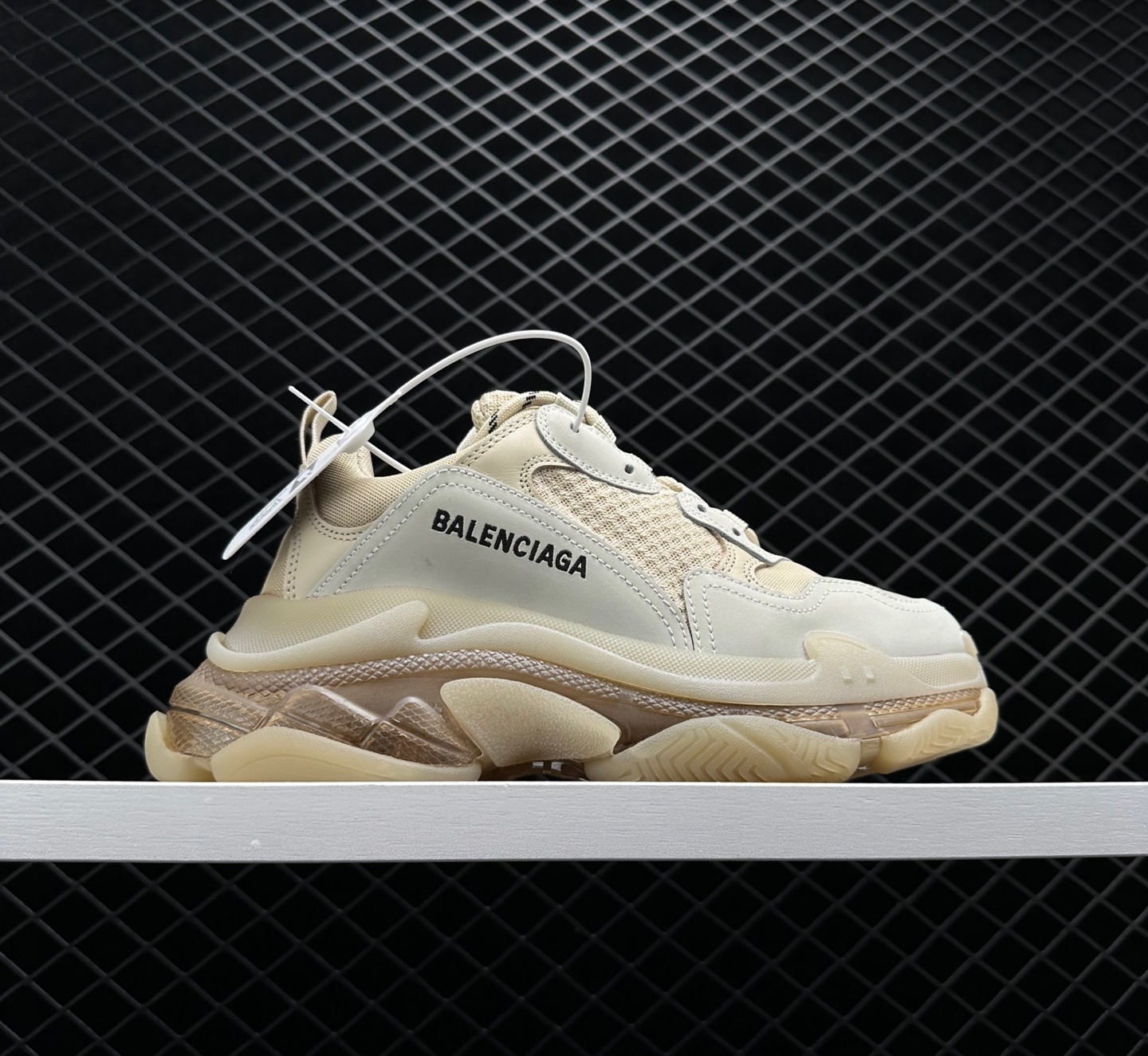 Balenciaga Triple S Clear Sole Ivory Trainer - Chic and Comfortable Footwear