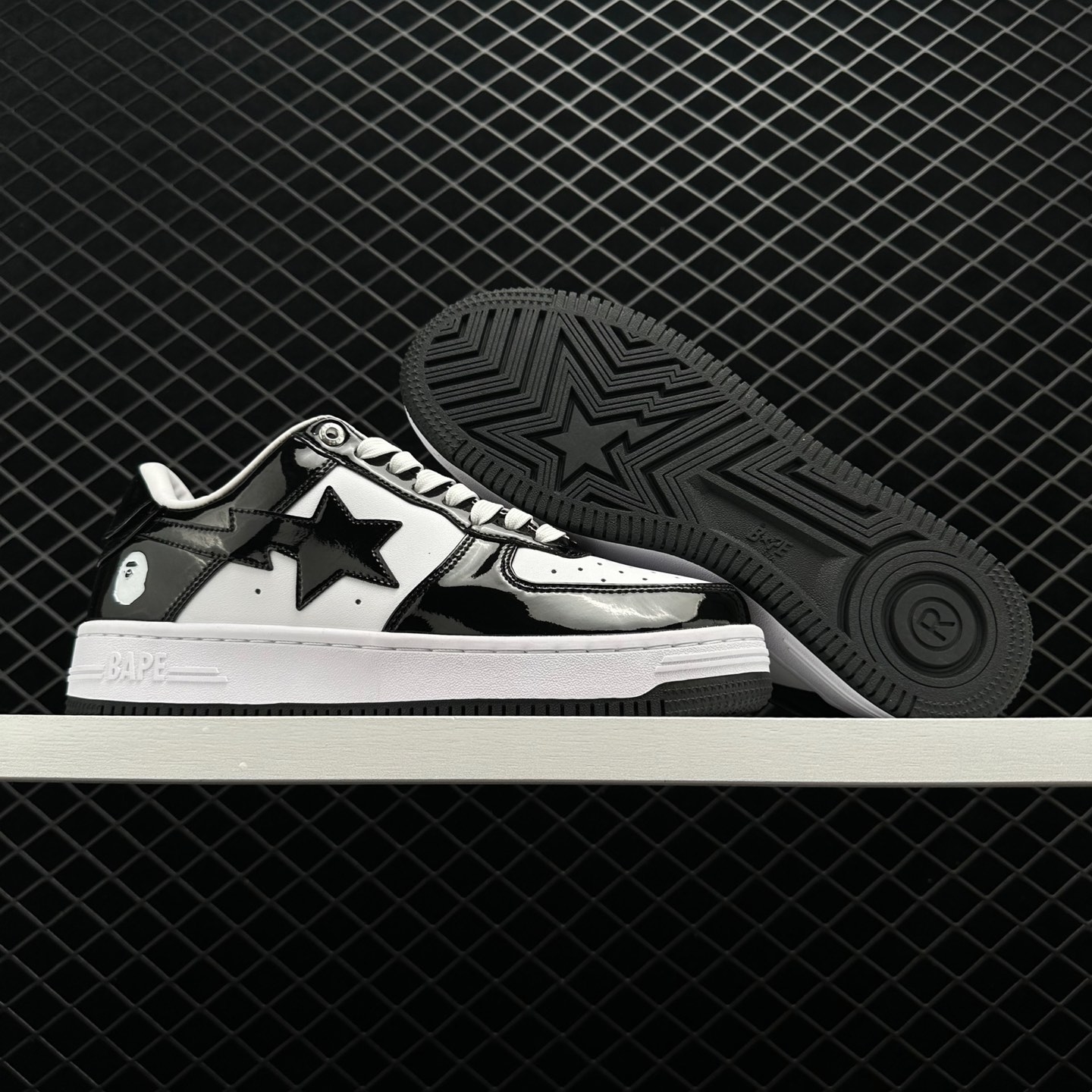 A BATHING APE Bape Sta Black White 1I70191002 BLK - Premium Sneakers for Fashion Enthusiasts A BATHING APE Bape Sta Black White 1I70191002 BLK - Premium Sneakers for Fashion Enthusiasts