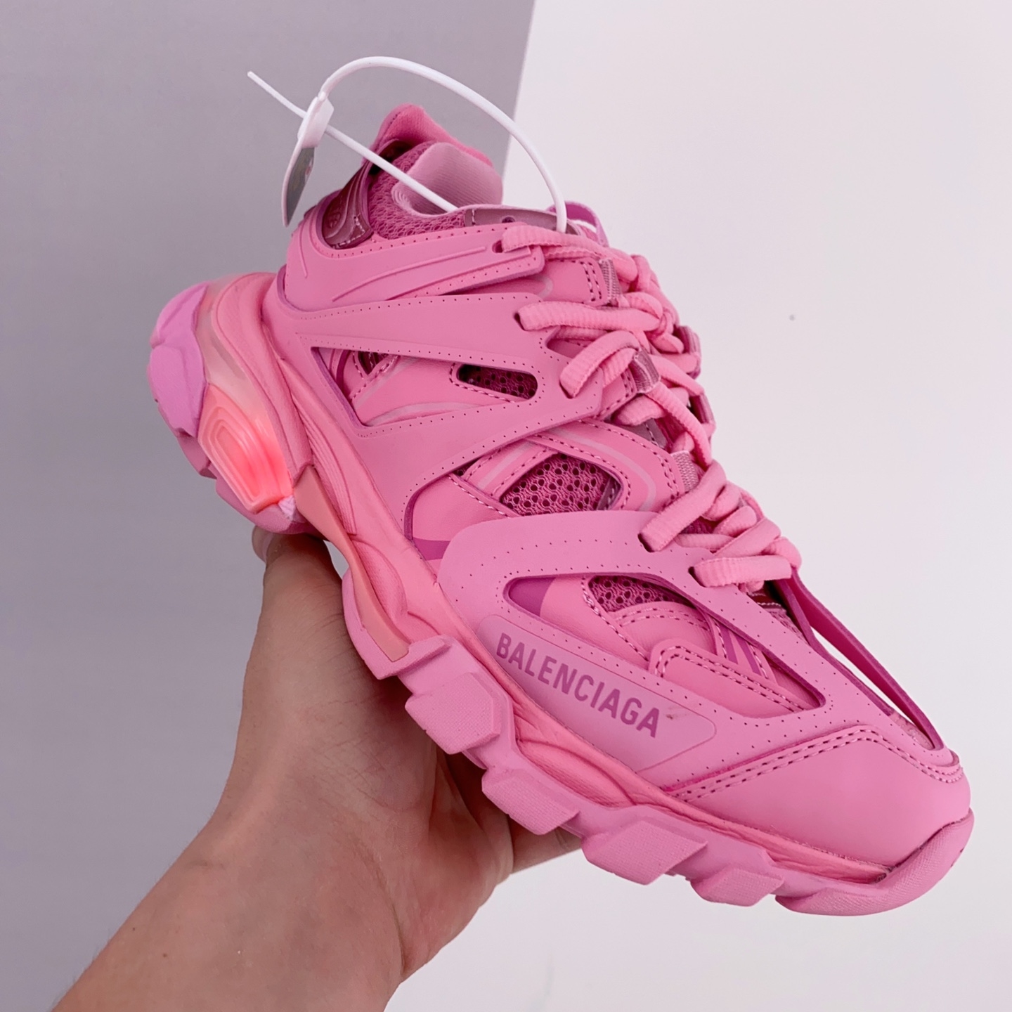Balenciaga Track Lace-up Sneakers Pink 542436W2LA15842 - Stylish and Trendy Footwear