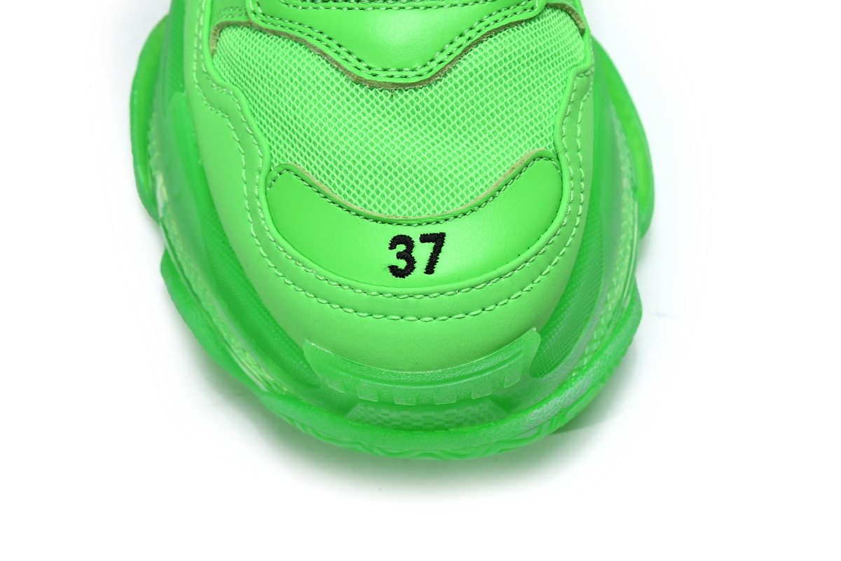 Balenciaga Triple S Neon Green 541624 W09OL 3801 Sneaker - Limited Edition