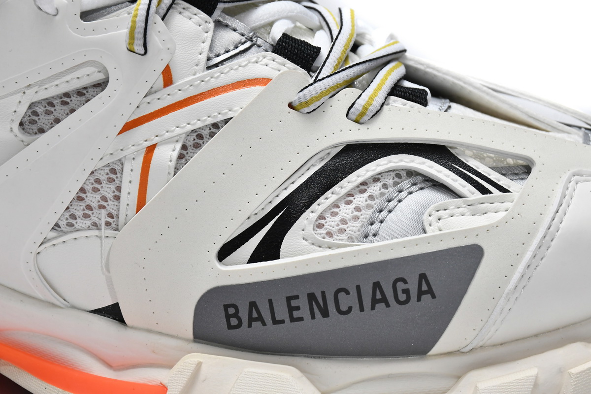 Balenciaga Track Trainer White Orange 542436 W1GB1 9059 | Online Store