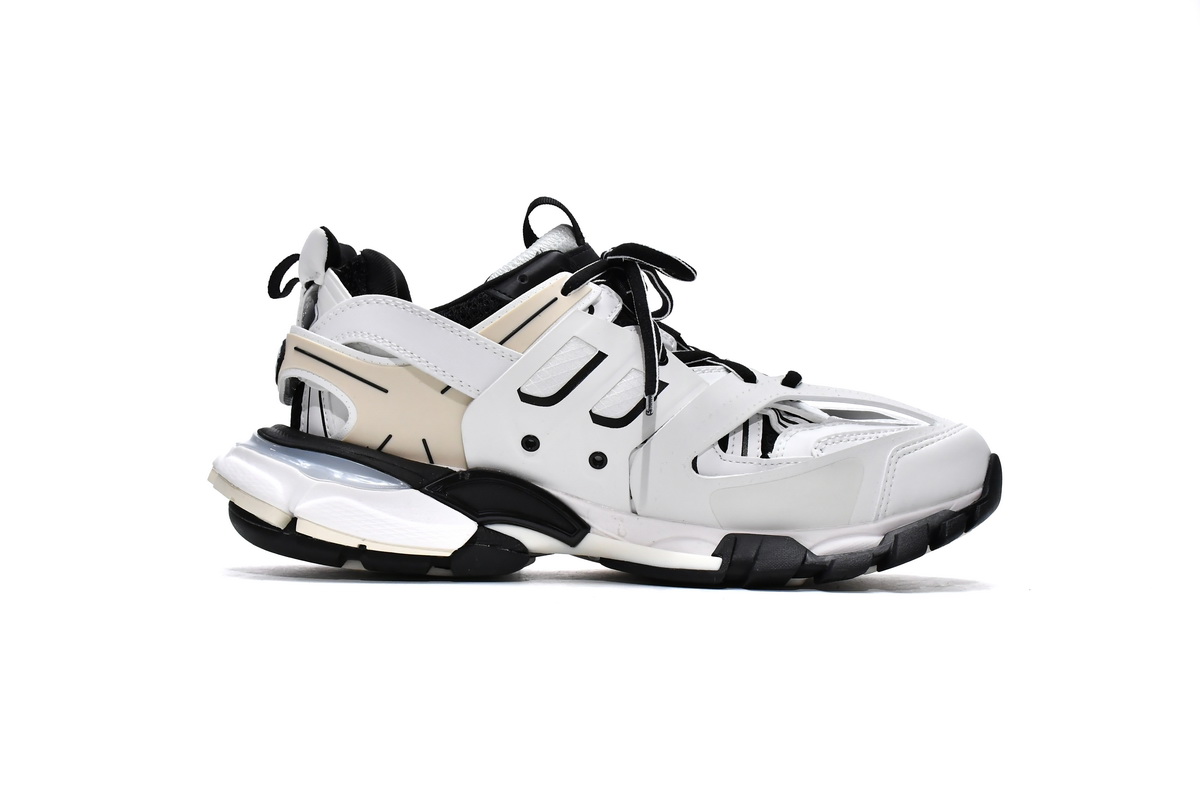 Balenciaga Track Sneaker 'White Black' 542023 W1GC4 9010 - Classic Design with Modern Appeal