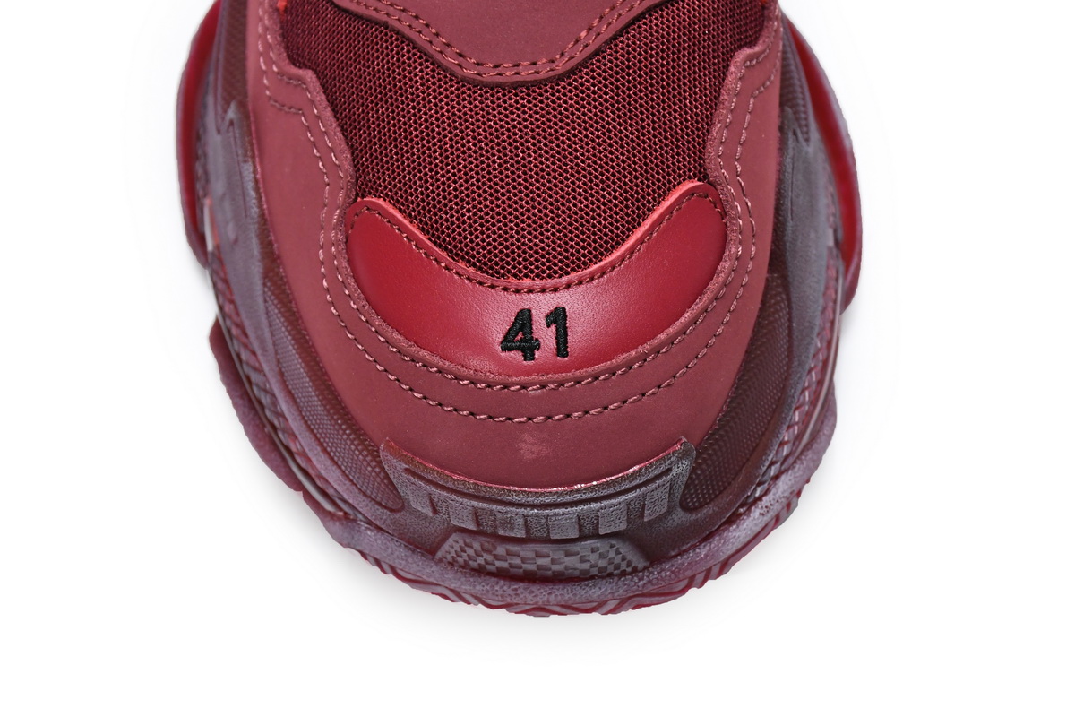 Shop the Iconic Balenciaga Triple S Red Wine 544351 W06F1 9878 - Limited Stock!