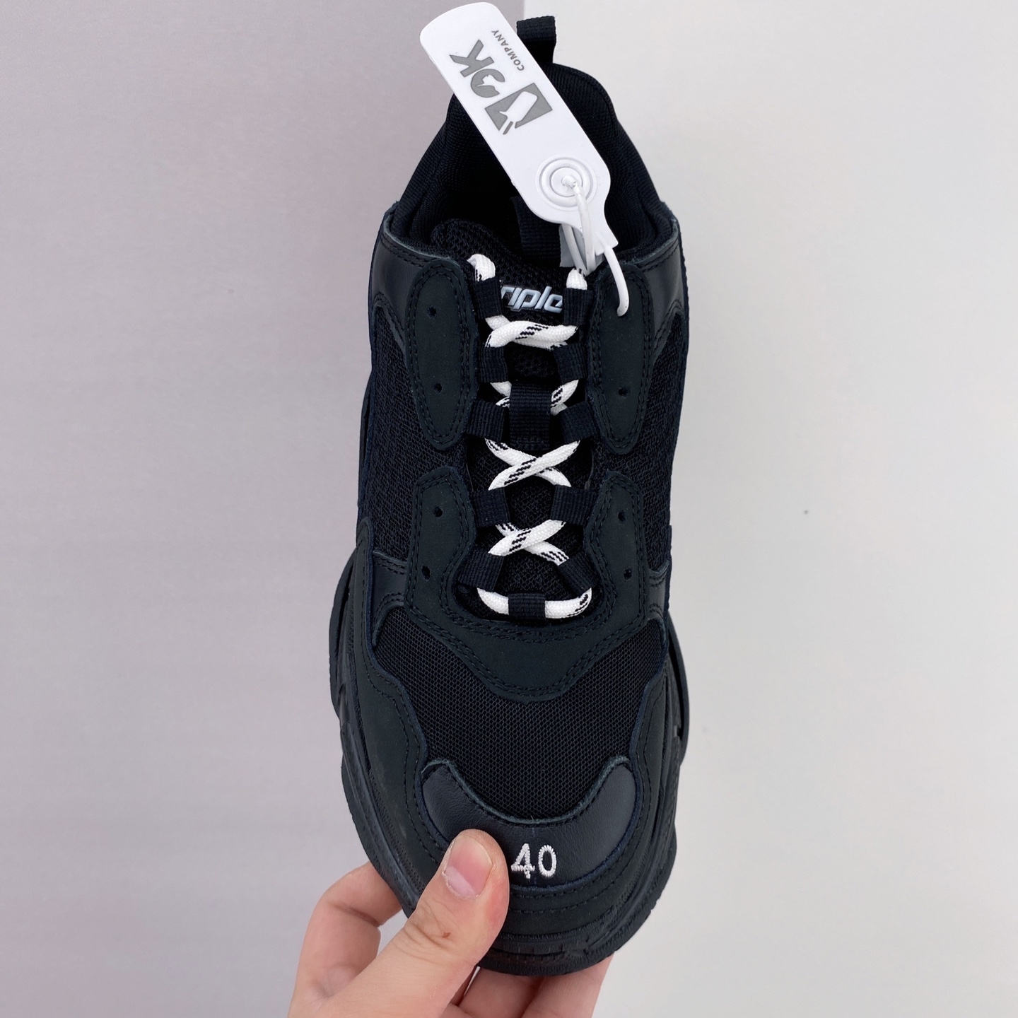 Get the Edgy and Sleek Look with Balenciaga Triple S Sneaker 'Black' 80 max characters by Balenciaga