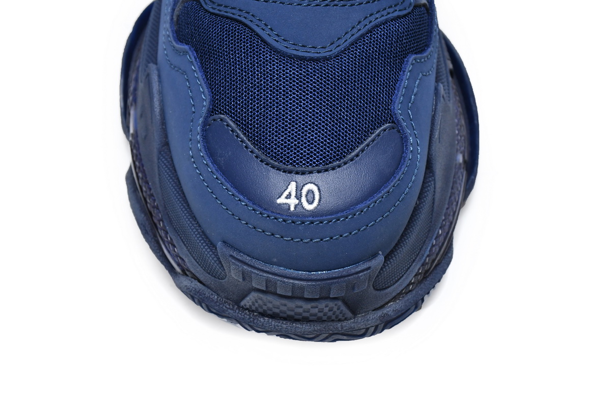 Balenciaga Triple S Sneaker 'Navy' 541624 W091 4107 - Stylish and Versatile Footwear