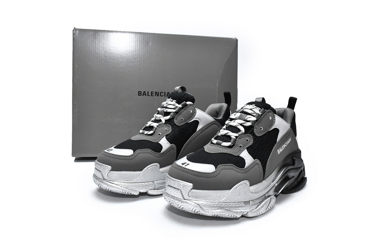 Balenciaga Triple S Graded Grey 536737 W2FA1 9108 - Iconic Sneakers for a Fashion-Forward Look