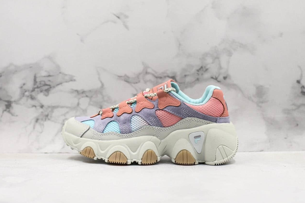 Fila Jagger Running Shoes | White Purple Pink T52W011104ALB