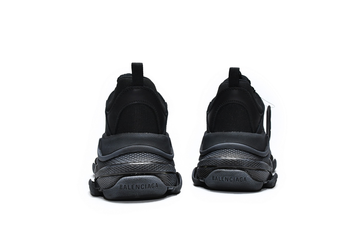 Balenciaga Triple S Sport Shoes Black 541624 W09O1 1000 - Premium Athletic Footwear