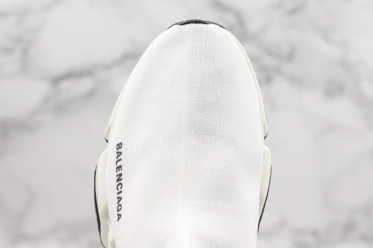 Balenciaga Stretch Mesh High Top Sneakers White Black - Trendy Footwear for Fashion-Forward Individuals