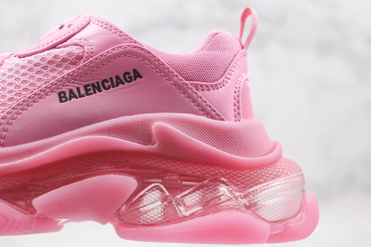 Balenciaga Wmns Triple S 'Clear Sole - Pink' 544351W2GA15760 | Stylish and Trendy Sneakers