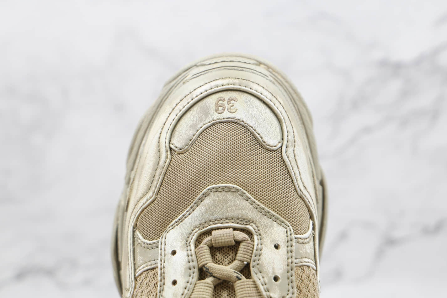 Shop the Trendy Balenciaga Triple S Sneaker 'Light Beige Faded' - Limited Edition!