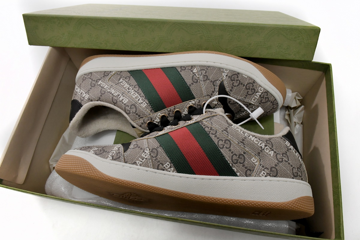 Cocosneakers Balenciaga x Gucci Screener GG Black Red 674530 9SFR8 - Limited Edition Sneakers Cocosneakers Balenciaga x Gucci Screener GG Black Red 674530 9SFR8 - Limited Edition Sneakers