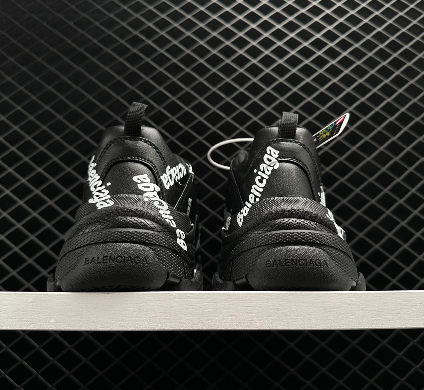 Balenciaga Triple S Logotype - Black 536737 W2FAB 1090 - Shop Now!
