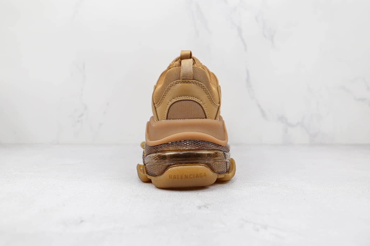 Balenciaga Triple S 'Clear Sole - Light Camel' 544351 W2GA1 2706 - Exquisite Sneakers for the Fashion Forward