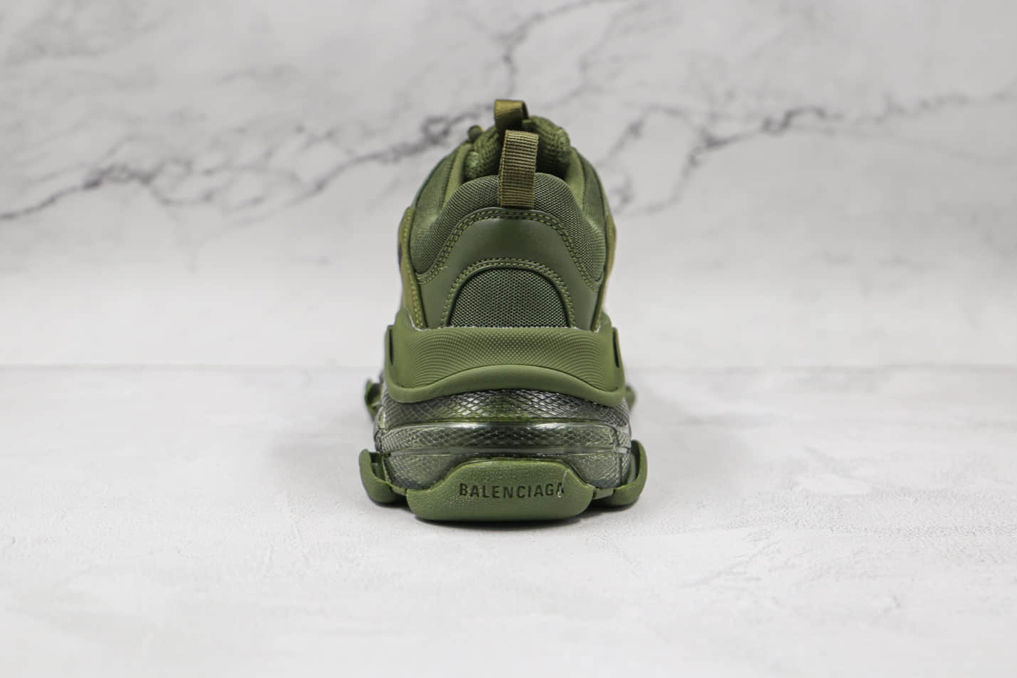 Balenciaga Triple S Sneaker Clear Sole Green | 541624W2GA12325