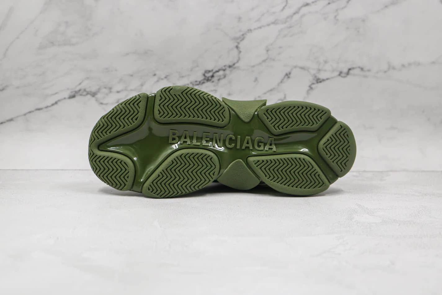 Balenciaga Triple S Sneaker Clear Sole Green | 541624W2GA12325