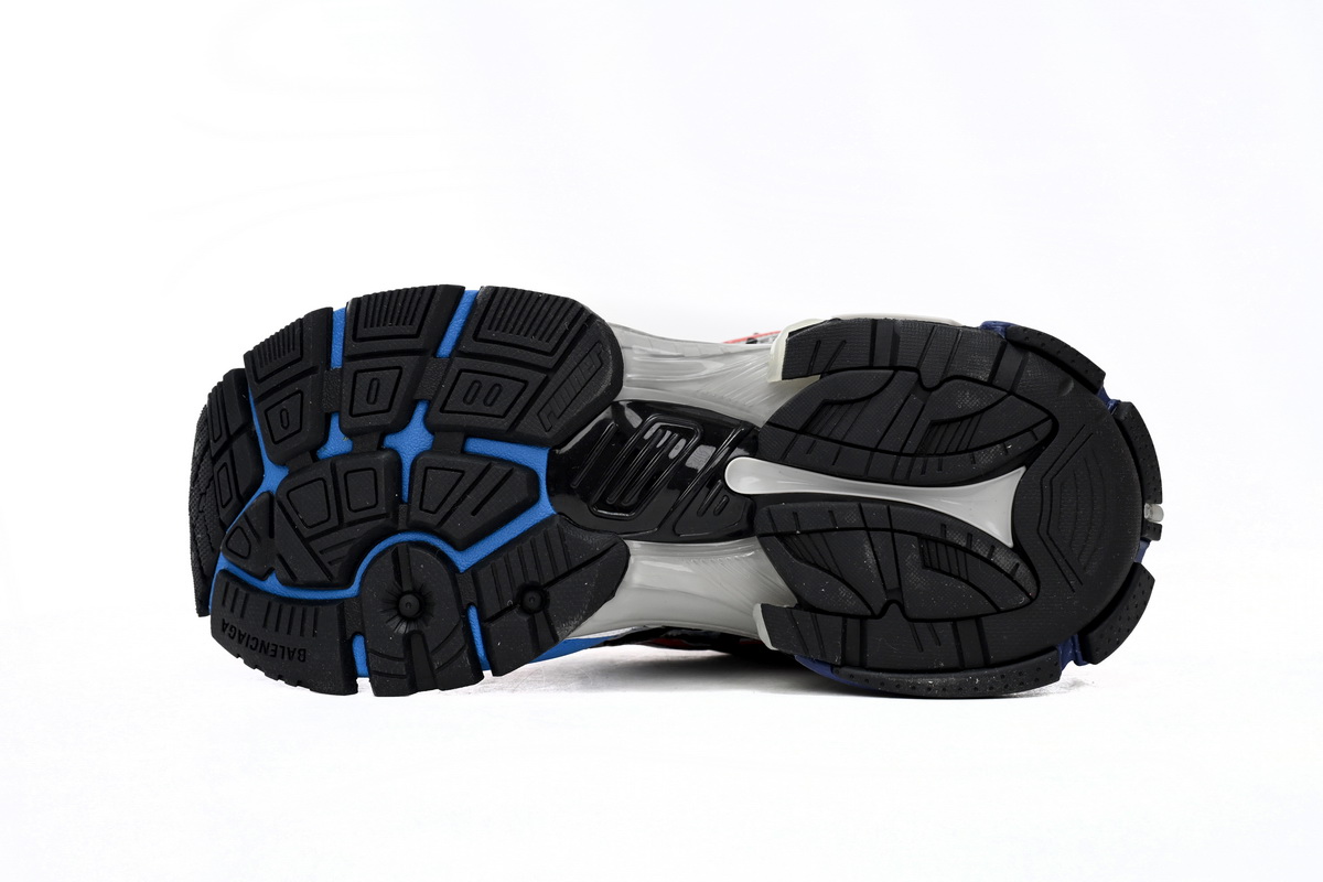 Balenciaga Runner White Blue Print 677402 W3RB6 1264 - Sleek and Stylish Footwear