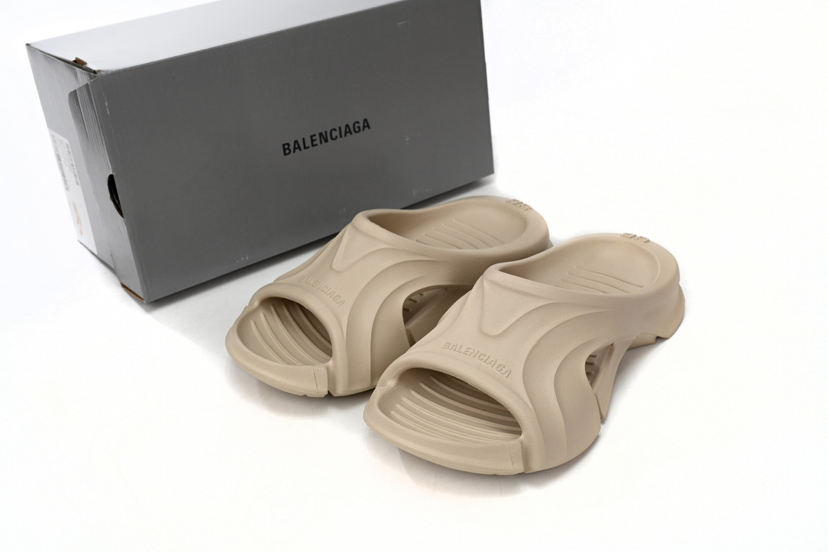 Coco Shoes Balenciaga Mold Slide Sandal Beige 653874W3CE29300 - Stylish and Comfortable Women's Sandals