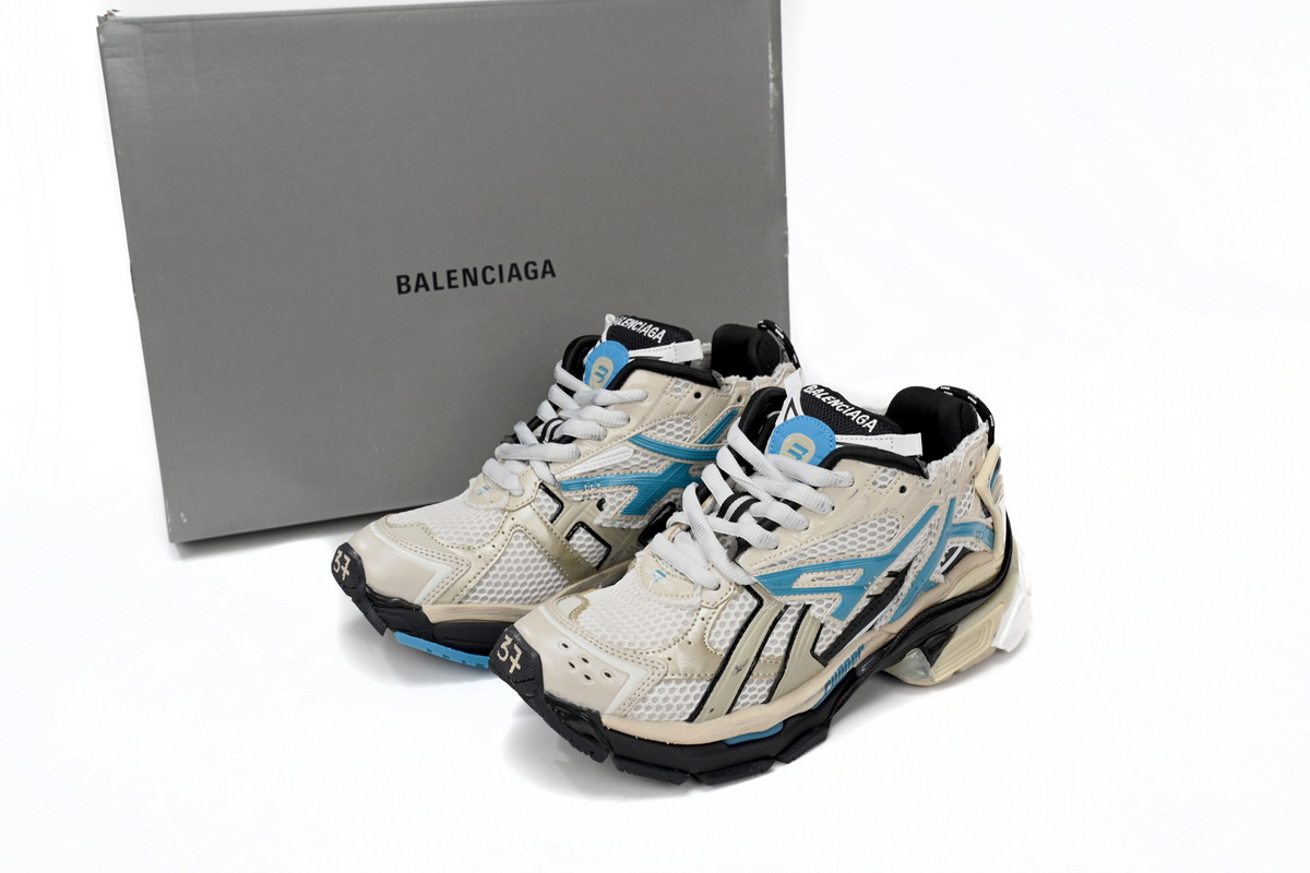 BalenciagaRunner Beige Grey Blue 677402 W5RH6 0312 - Shop Now for Stylish Footwear