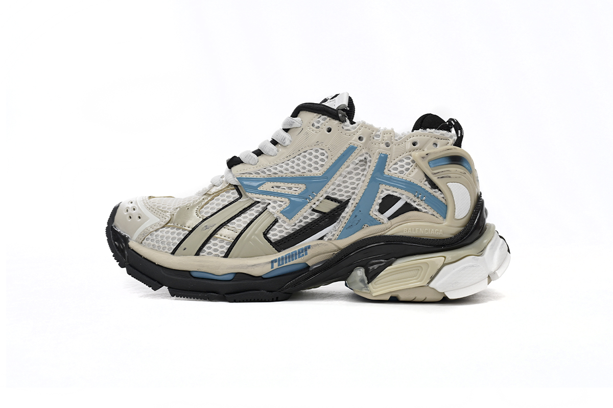 BalenciagaRunner Beige Grey Blue 677402 W5RH6 0312 - Shop Now for Stylish Footwear