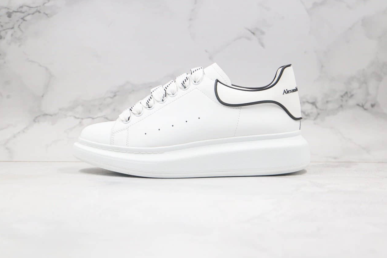 Alexander McQueen Oversized Sneaker | White Black | 625156-WHXMT-9074
