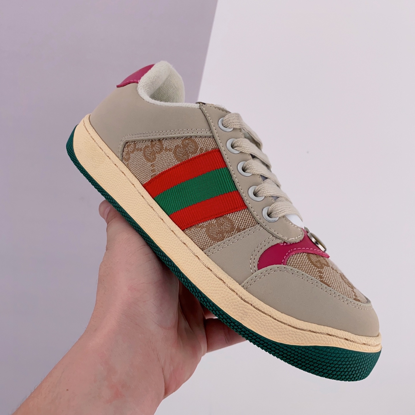 Gucci GG Screener Distressed 'GG Canvas - Pink' 546551-9Y920-9665 – Shop Now!