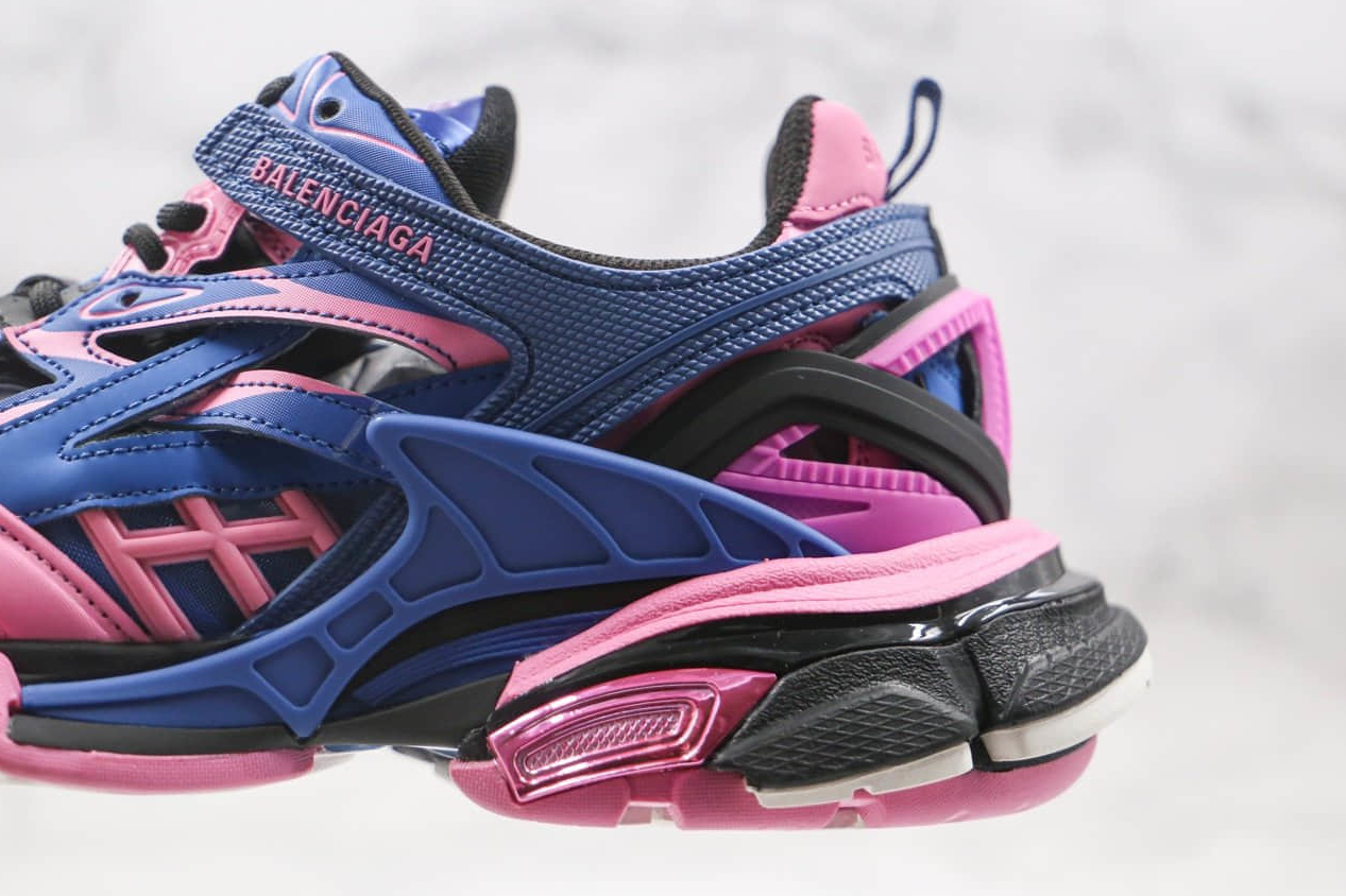 Balenciaga Track.2 Trainer 'Blue Pink' 568615W2GN34050 - Trendy Athletic Shoes for Women
