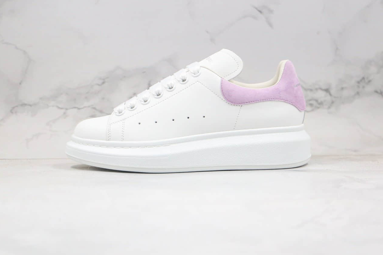 Alexander McQueen Oversized White Lilac Suede Leather Sneakers 553770WHGP79490