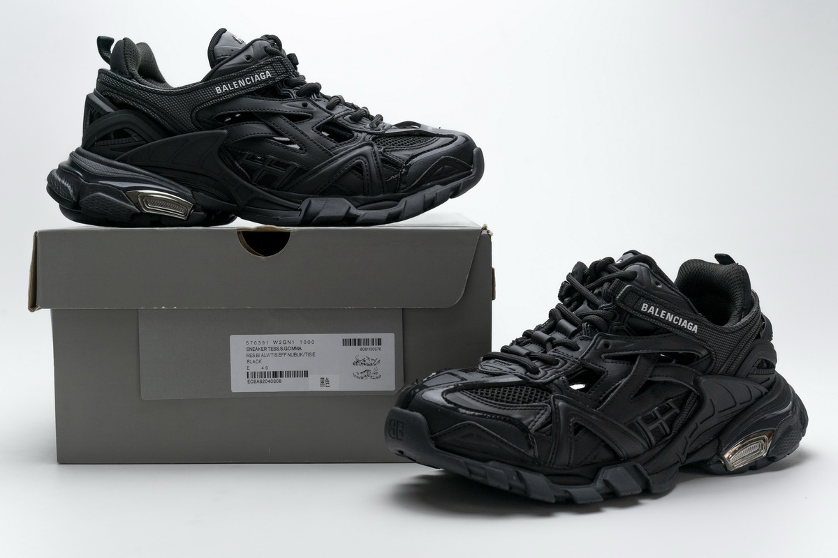 Balenciaga Track 2 Sneaker Black 570391 W2GN1 1000 - Stylish and Versatile Footwear