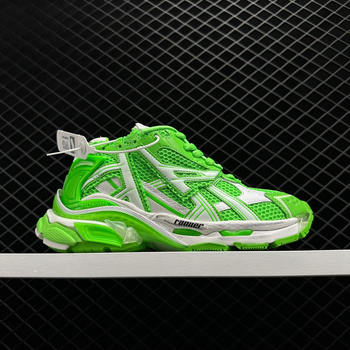 Get noticed with Balenciaga Runner Fluo Green 677403W3RBM3590 – the perfect standout sneakers