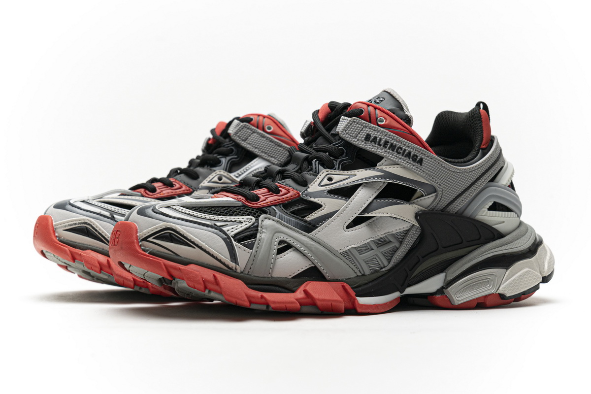 Balenciaga Track 2 Sneaker Grey Red 570391 W2GN3 1003 - Versatile and Stylish Footwear