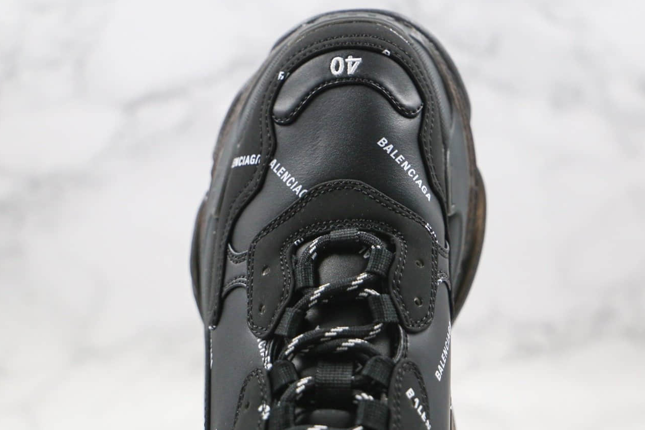 Balenciaga Triple S Sneaker 'Allover Logo - Black' 536737W2FA21081 - Buy Now at [Website Name]