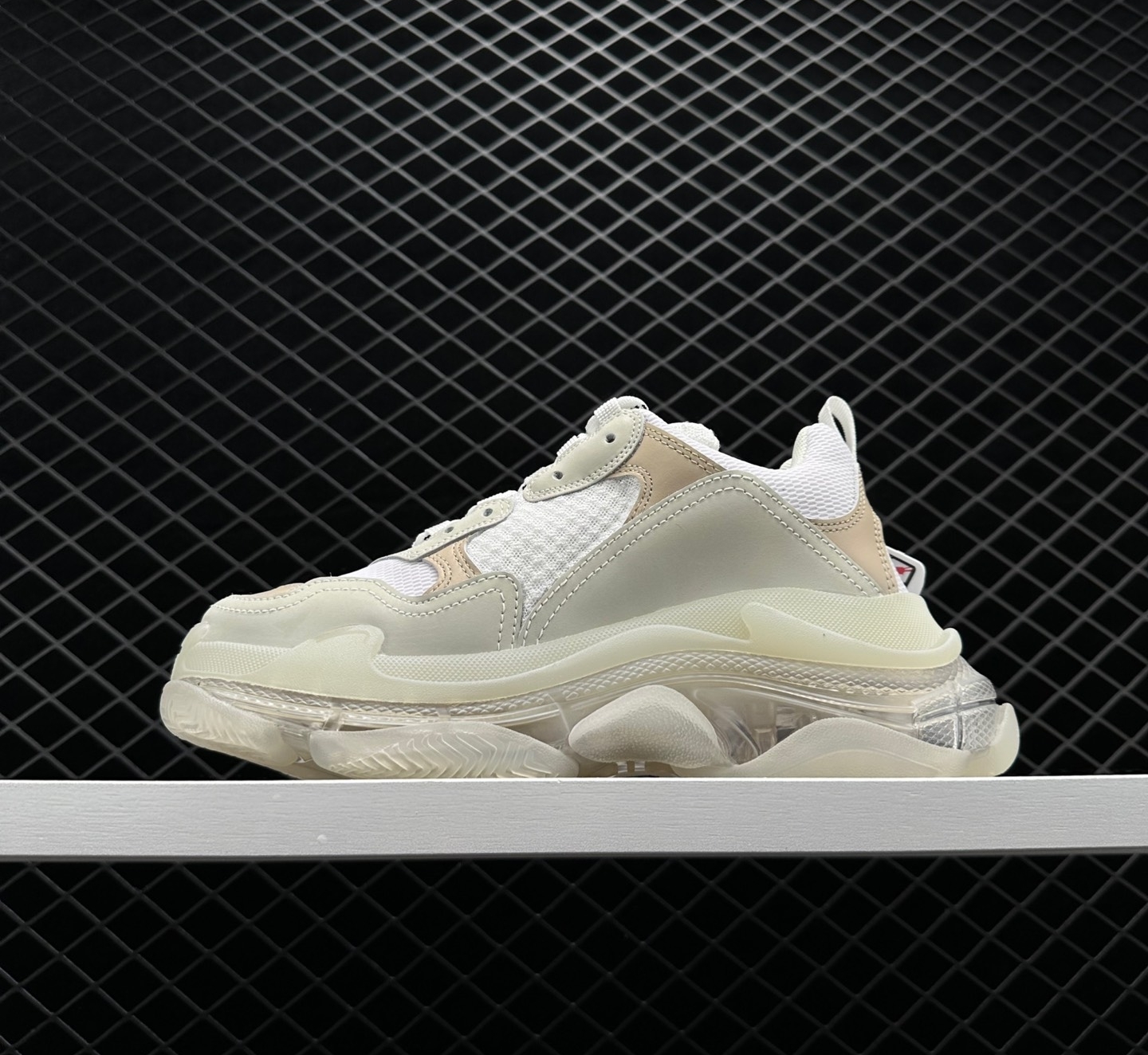 Balenciaga Triple S White Clear Sole Sneakers | Fashionable and Trendy Footwear