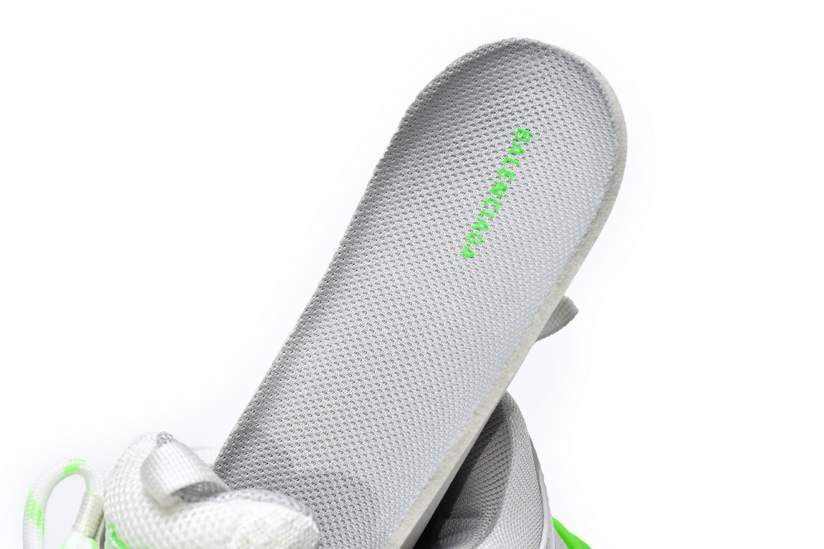 Balenciaga Triple S White Fluo Green Sneaker 536737 W2CA3 3890 - Shop Now!