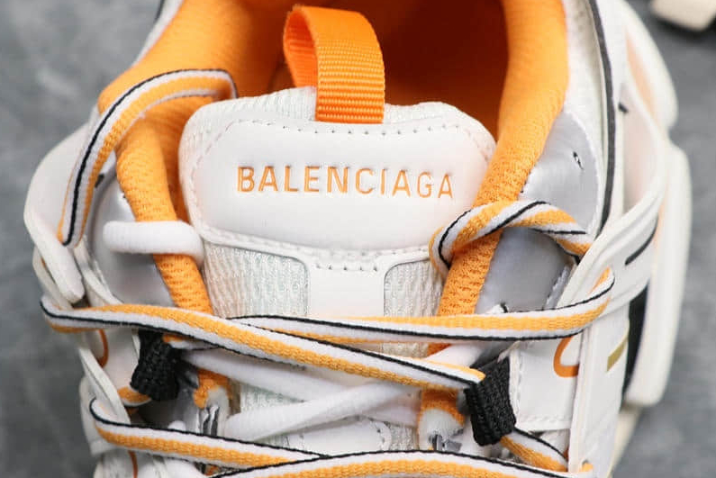 Balenciaga Track Trainer White Orange 542436W1GB19059 - Unique Style and Unmatched Comfort