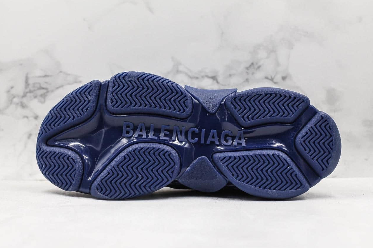 Balenciaga Triple S Navy Clunky Shoes - 544351W09O14107 | Online Store
