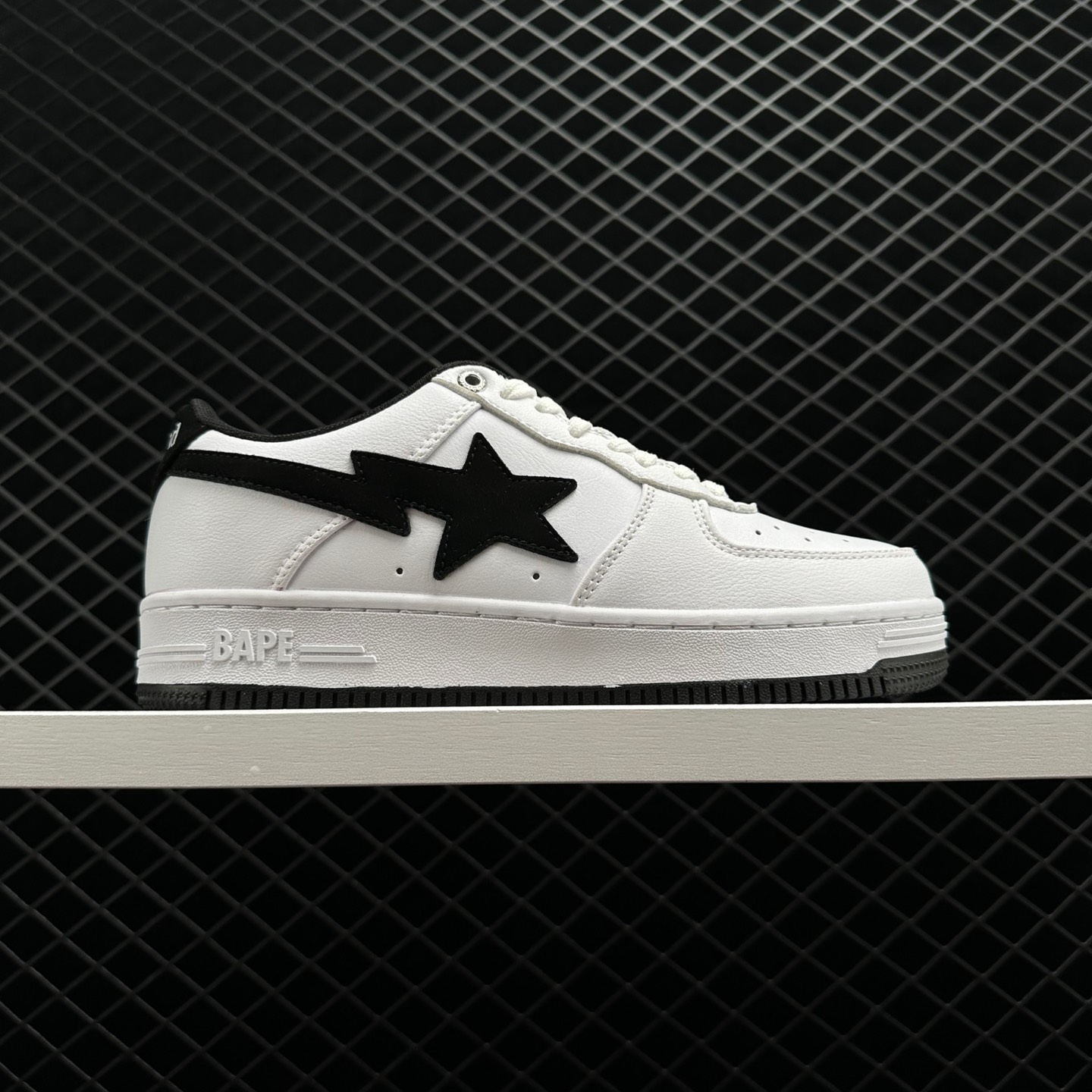 Limited Edition A Bathing Ape Bape Sta JJJJound White Navy Sneakers