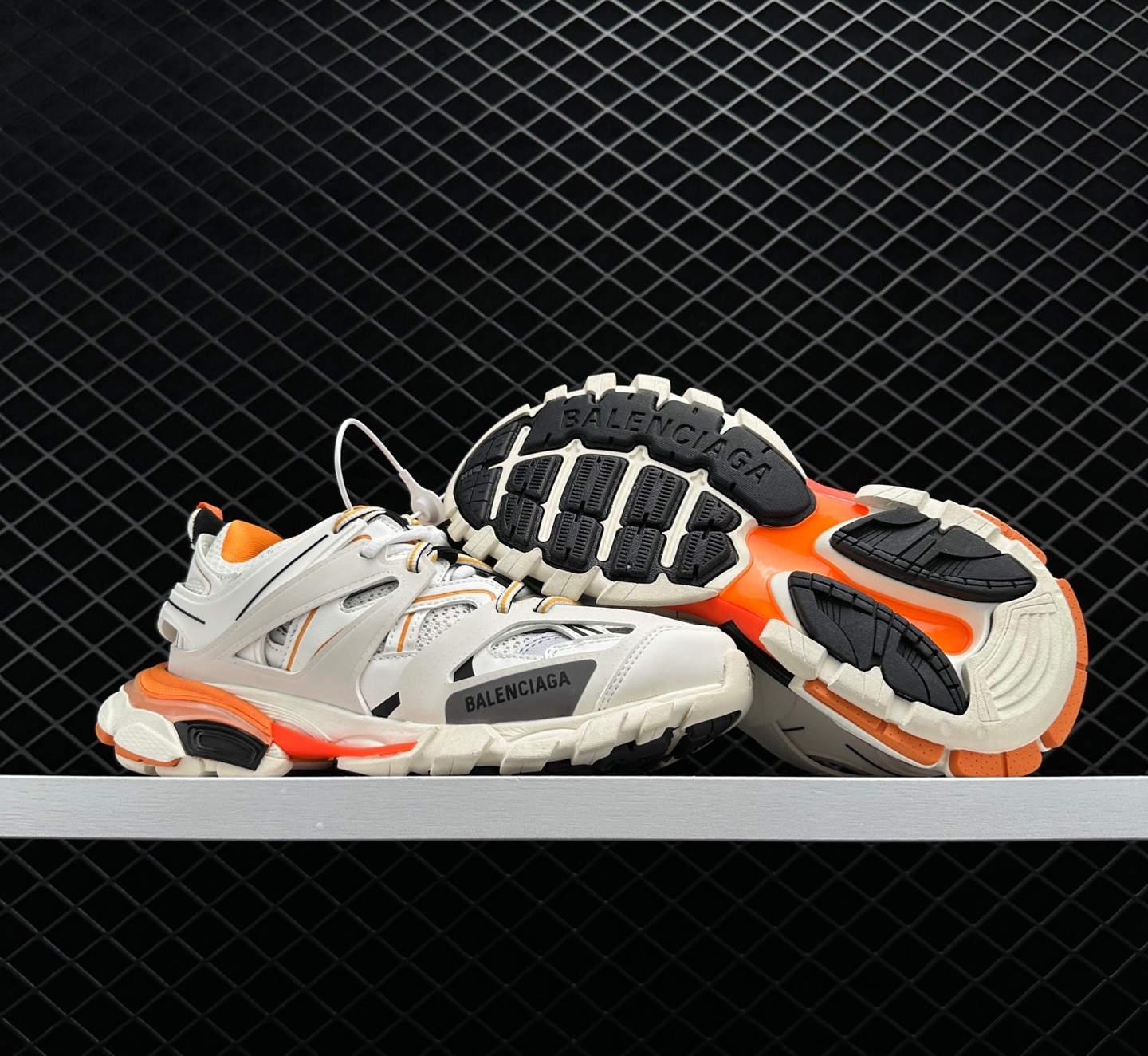 Balenciaga Wmns Track Trainer White Orange - 542436 W1GB1 9059 | Shop Now