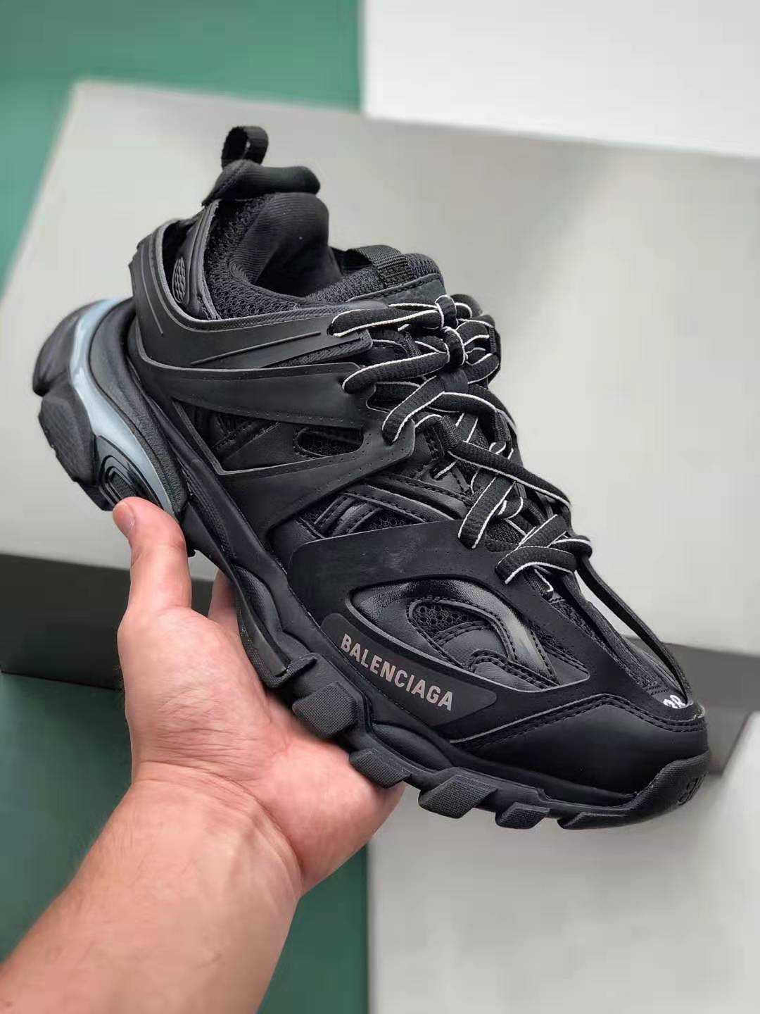 Balenciaga Track LED Sneaker Black 555036 W2GB1 1000 - Latest Fashion Shoe Trend