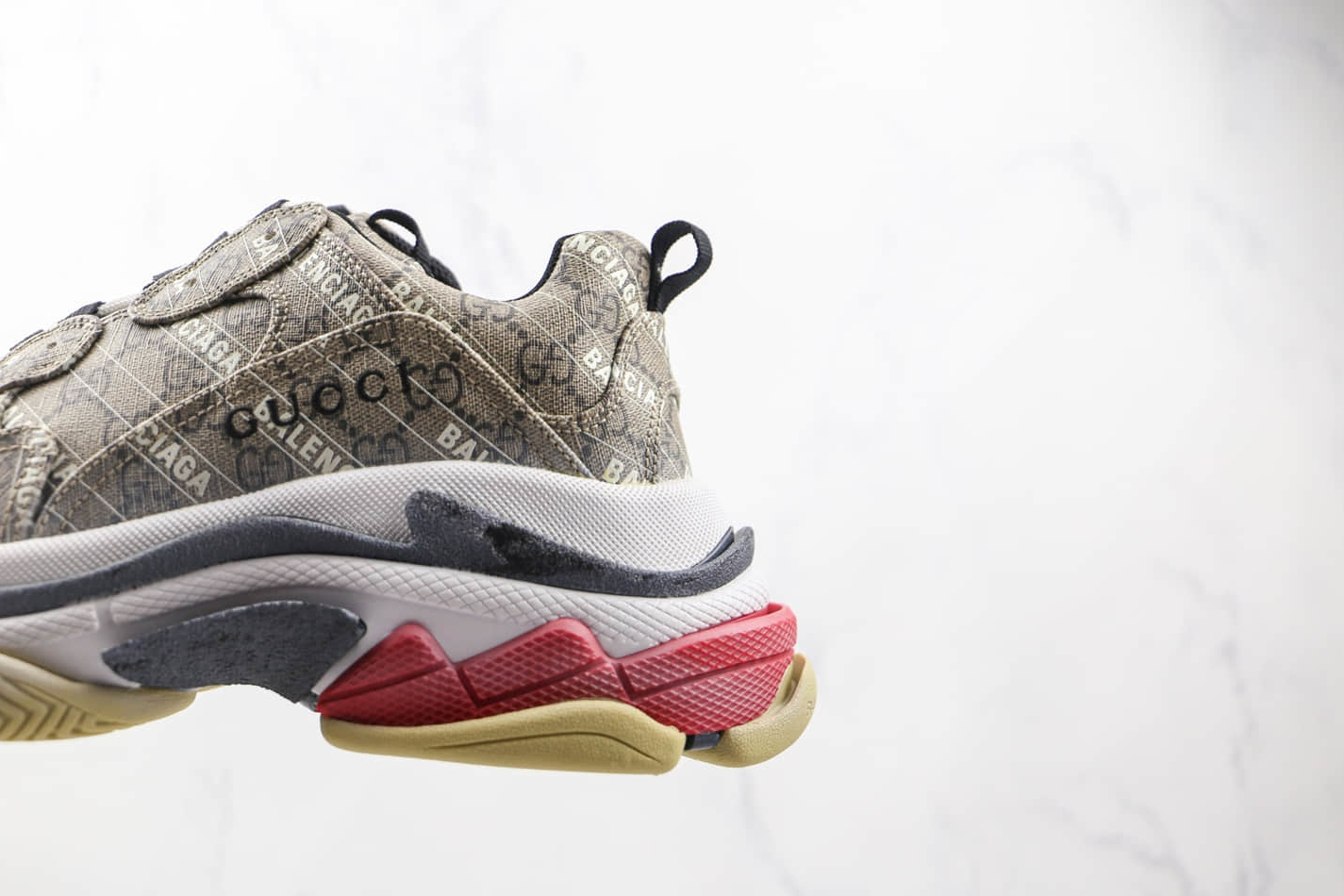 Gucci x Balenciaga Triple S Sneaker 'The Hacker Project Beige' 681066-ULZ10-9795 - Cutting-Edge Design & Unmatched Style