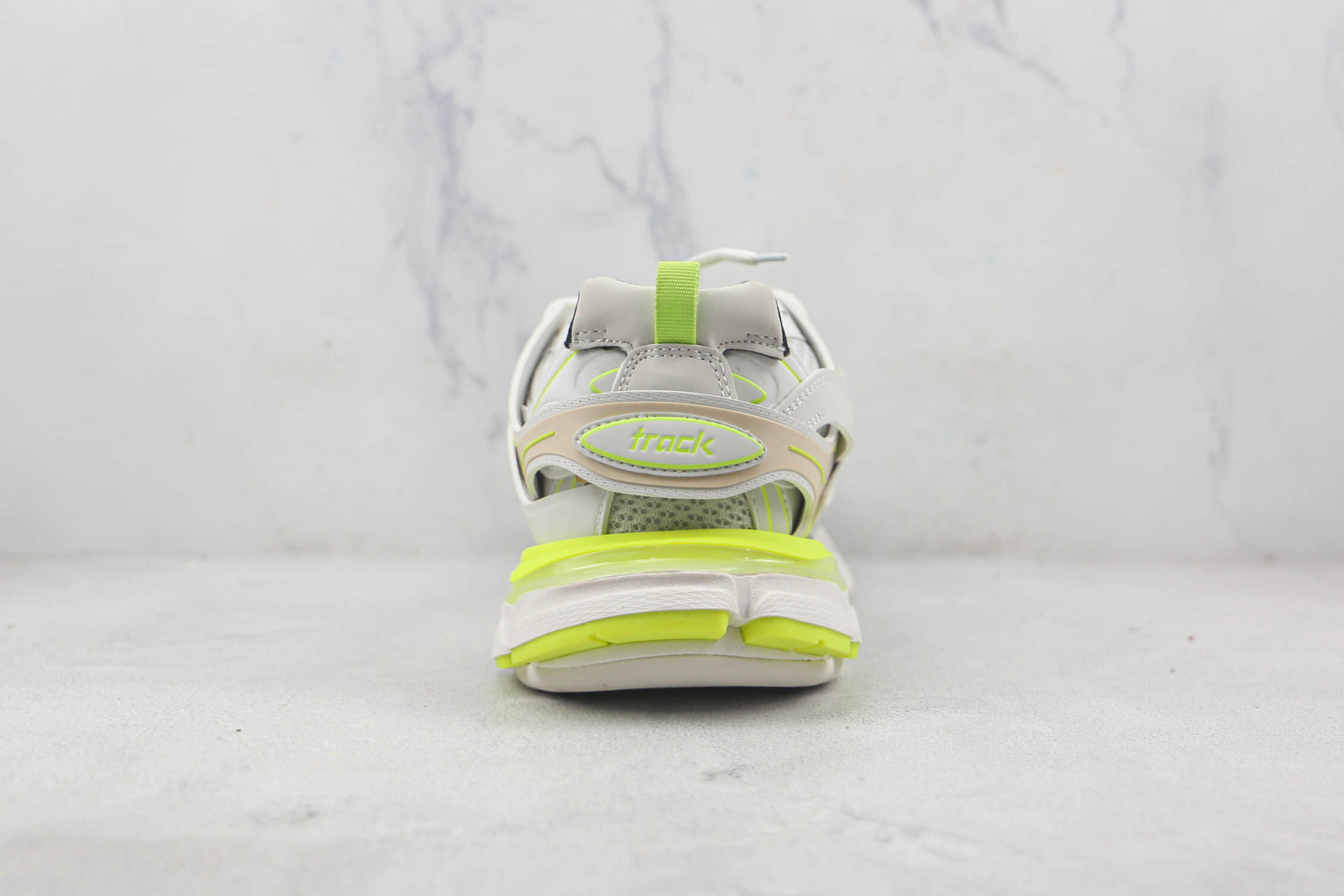 Balenciaga Track Sneaker 'White Fluo Yellow' - Trendy and Vibrant Footwear