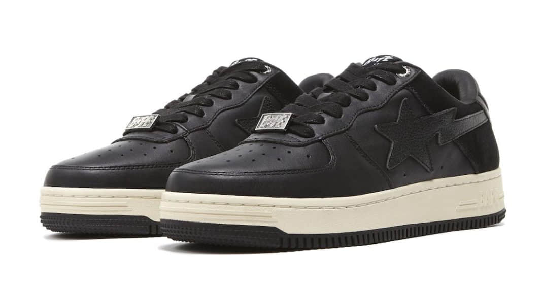 A Bathing Ape Bape Sta Low Suede Heel Black - Shop Now!