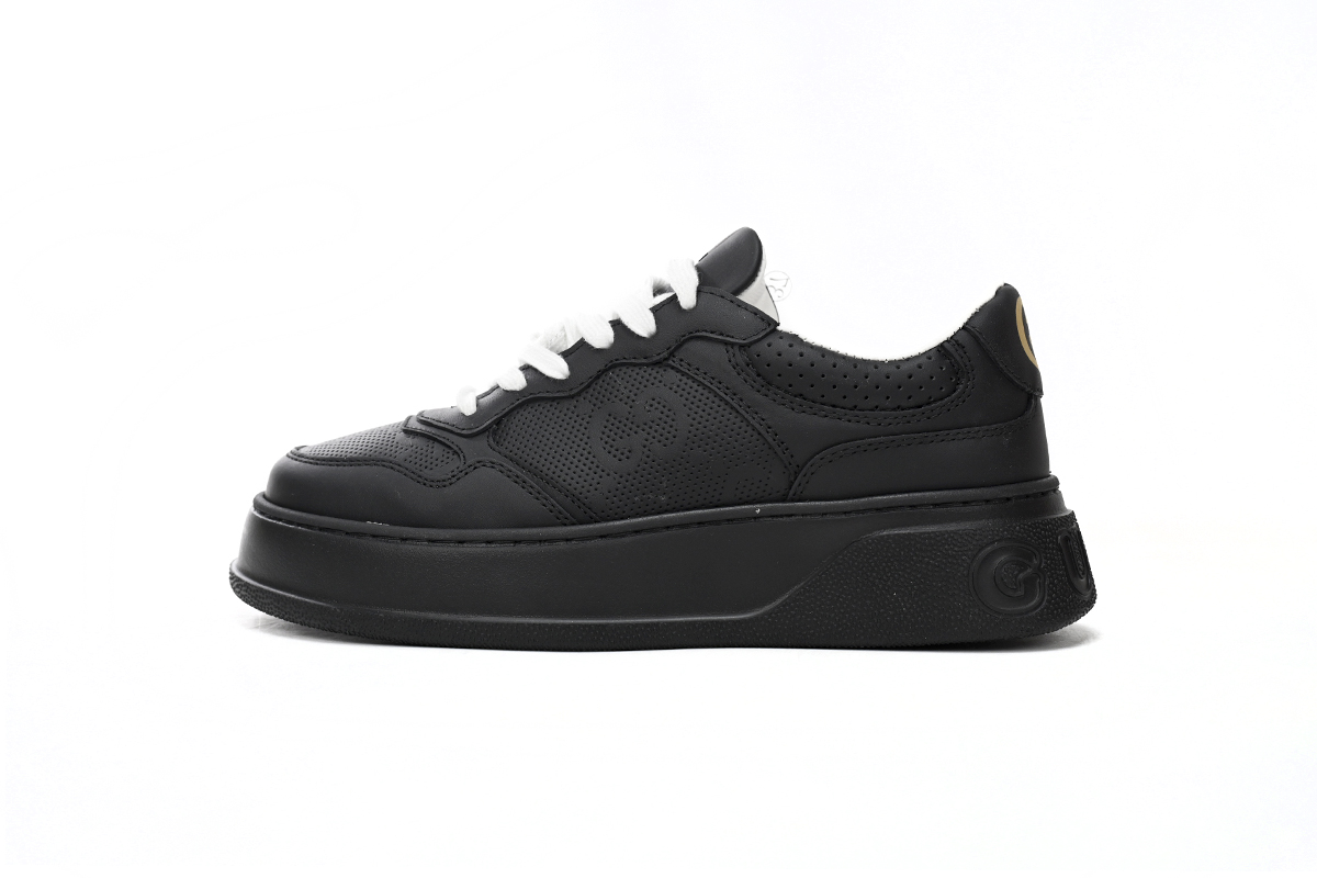 Shop the Premium Gucci GG Embossed Sneaker 'Black' 669582 1XL10 1000 on Sale