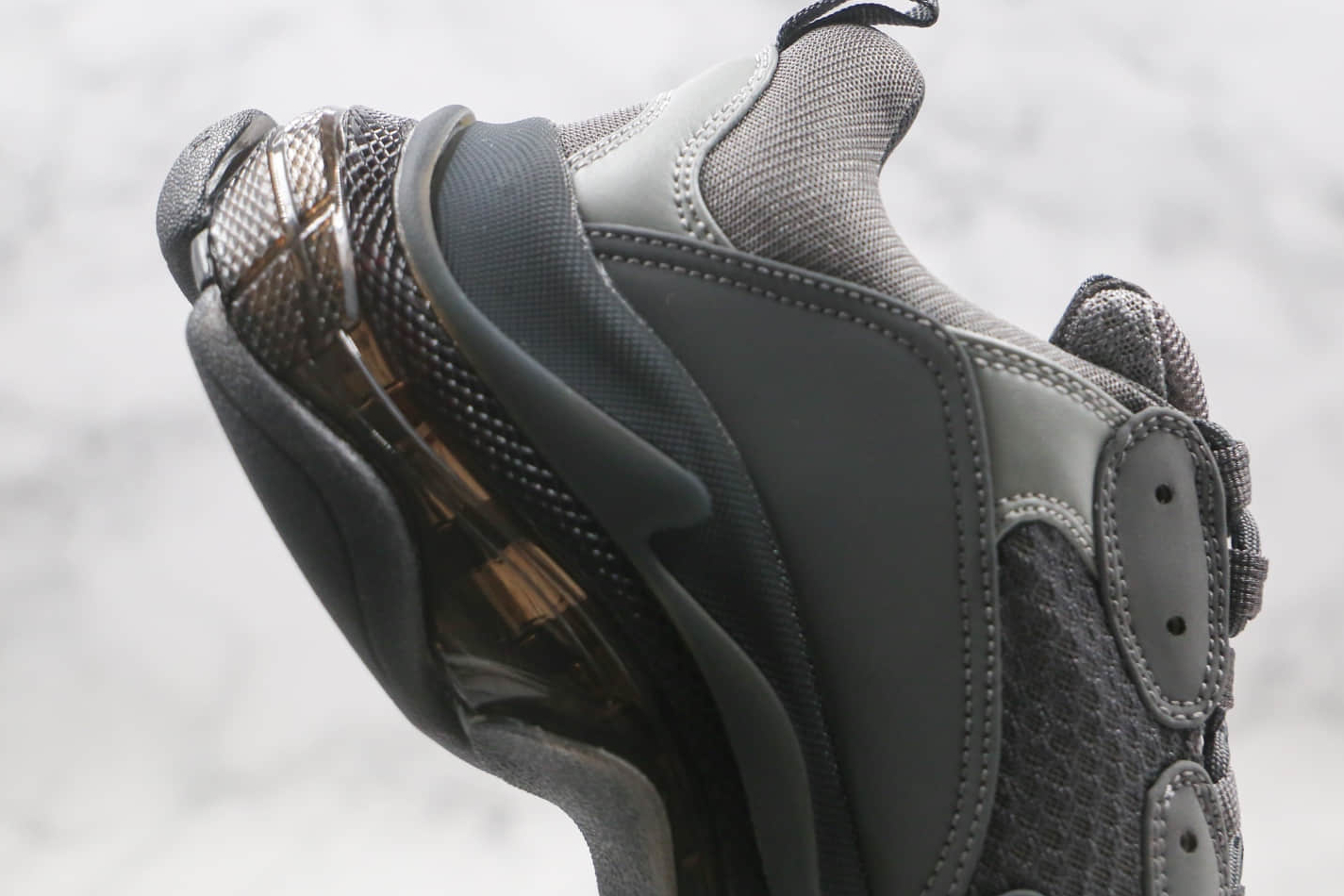 Balenciaga Triple S Sneaker Clear Sole - Dark Grey | 541624W2GA11801
