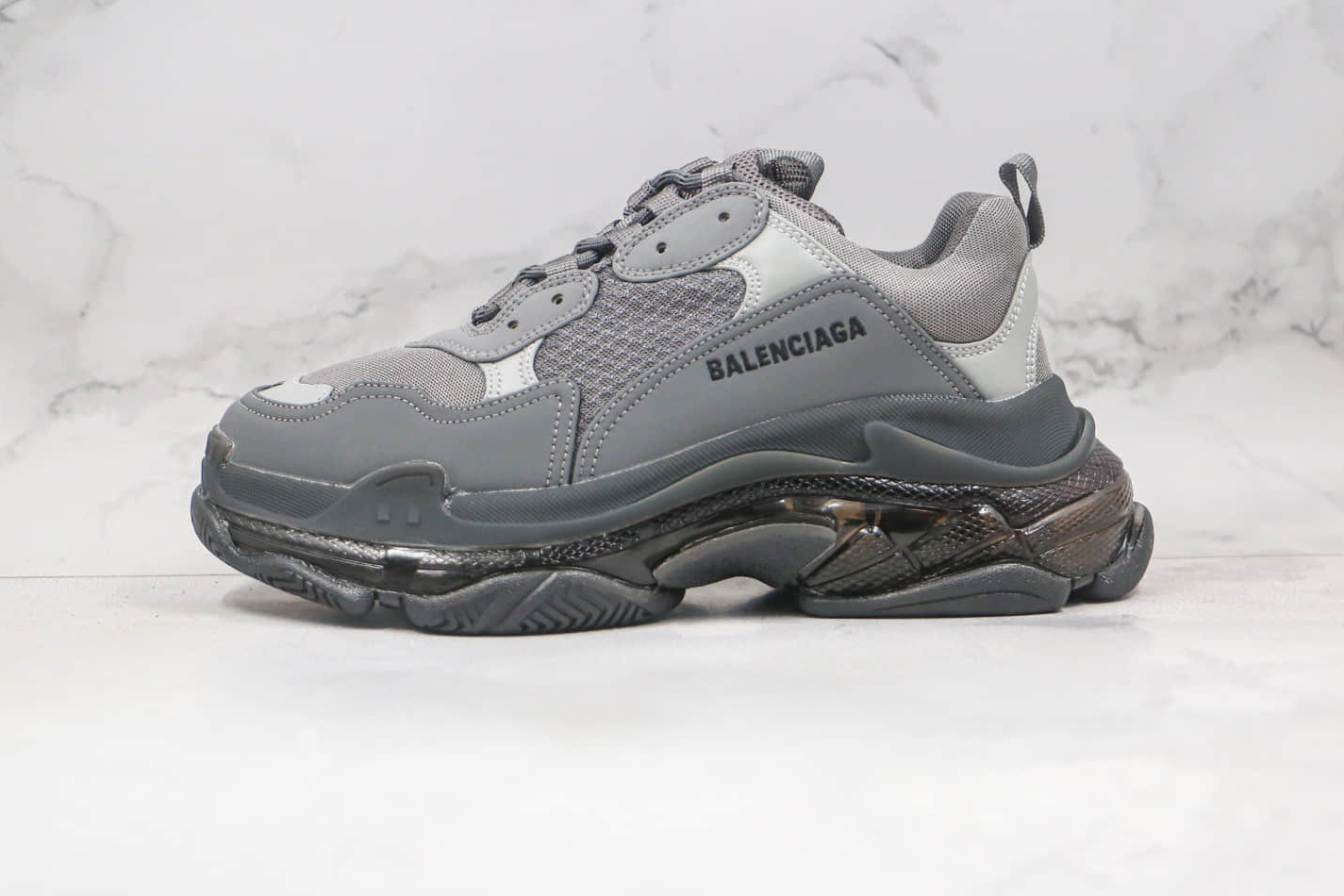 Balenciaga Triple S Sneaker Clear Sole - Dark Grey | 541624W2GA11801