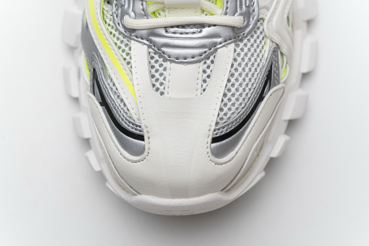 Balenciaga Track 2 Sneaker White Fluo Yellow 568515 W2ON3 9073 - Stylish and Vibrant Footwear
