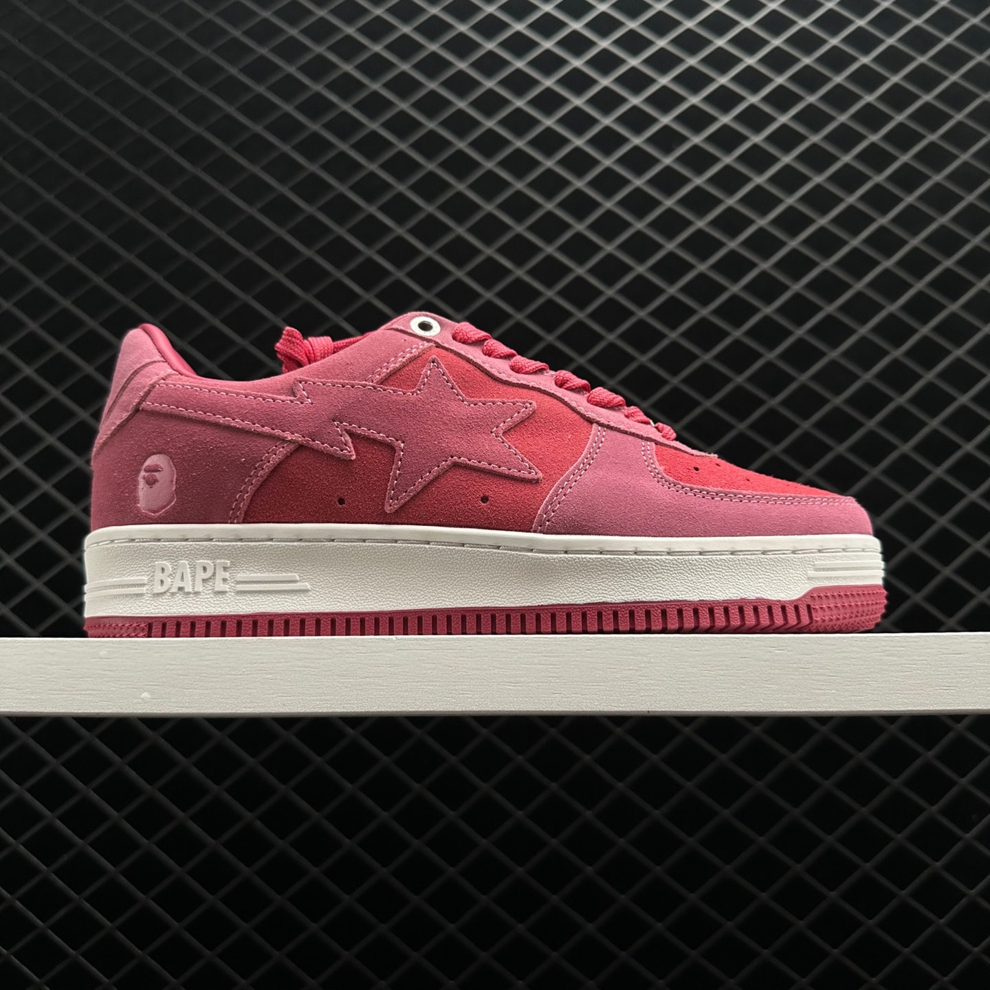 A Bathing Ape Bape Sta Pink Suede - Stylish and Durable Sneakers