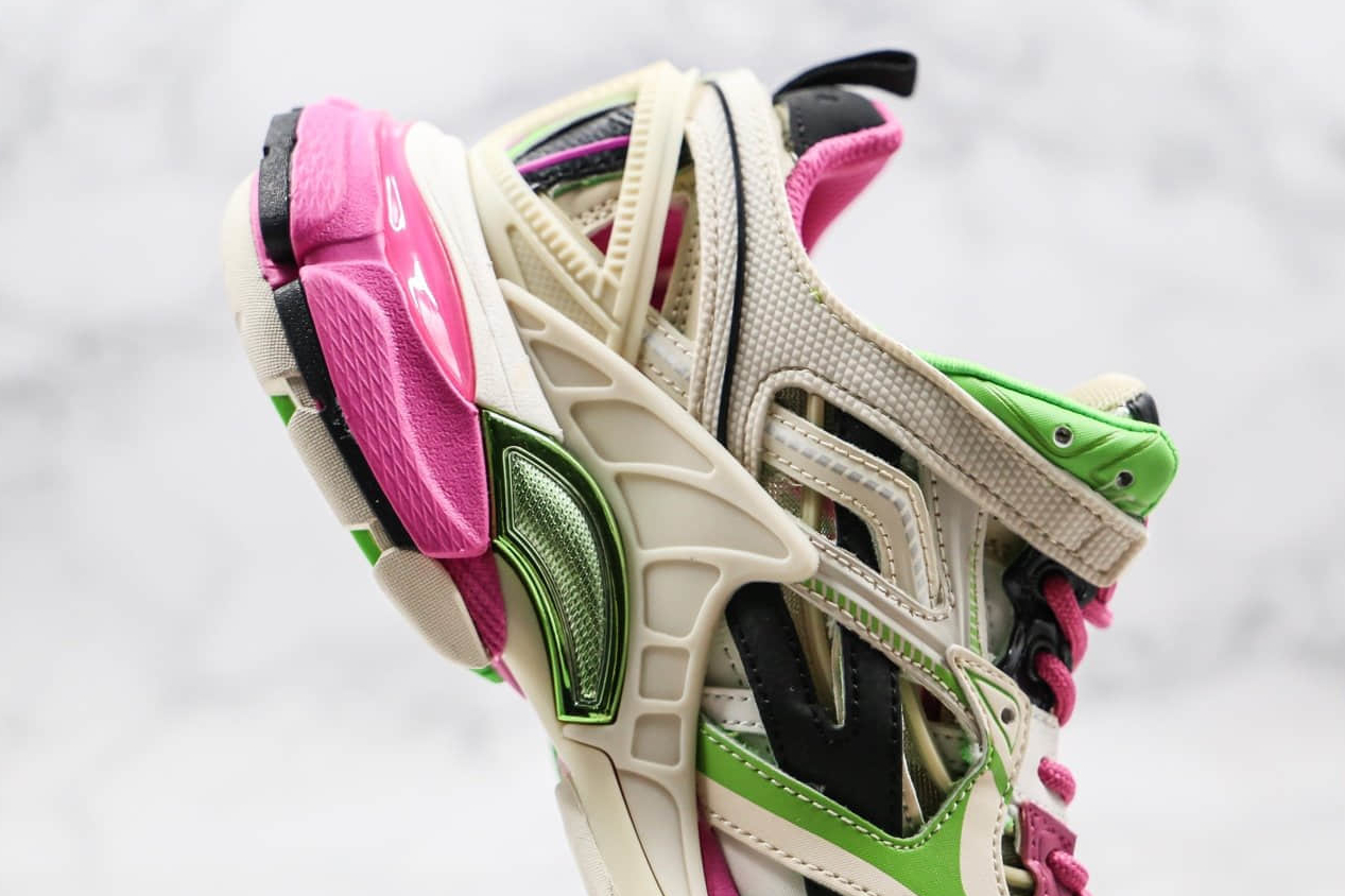 Shop the Balenciaga Track.2 Trainer 'Pink Green' 568614W2GN39199 - Vibrant and Stylish Footwear.