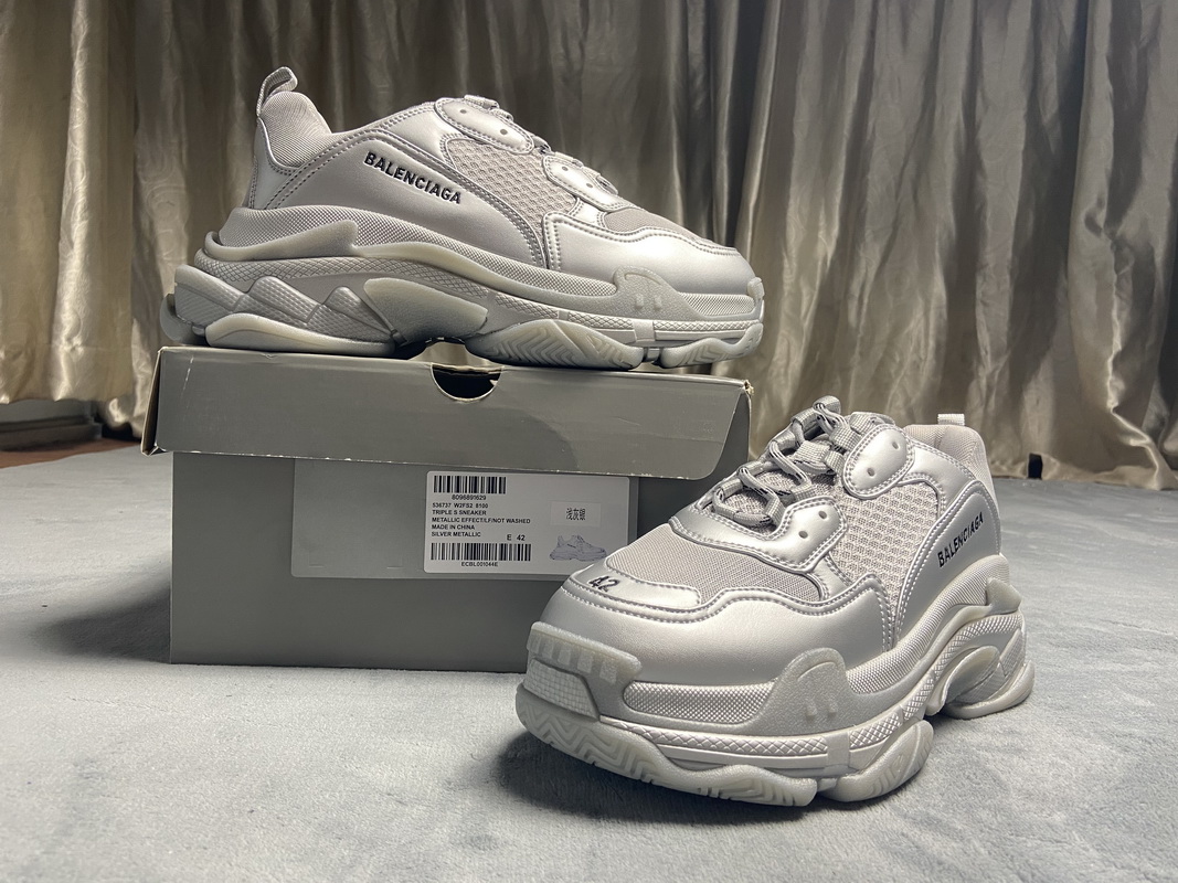 Balenciaga Triple S Daddy Shoes Silver - Shop the Latest Collection! Balenciaga Triple S Daddy Shoes Silver - Shop the Latest Collection!