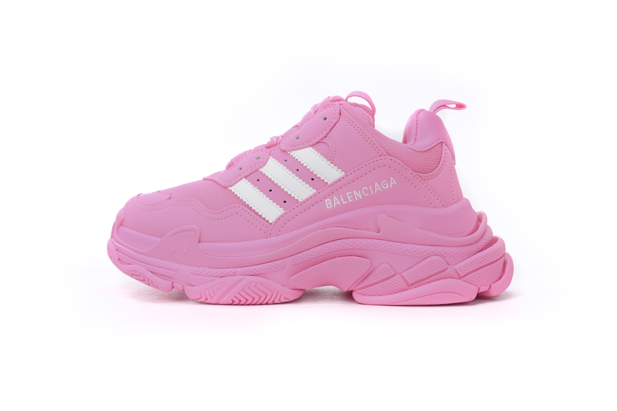 Balenciaga Triple S Sneaker X Adidas Neon Pink 712764 W2ZB6 5590 | Shop Now!